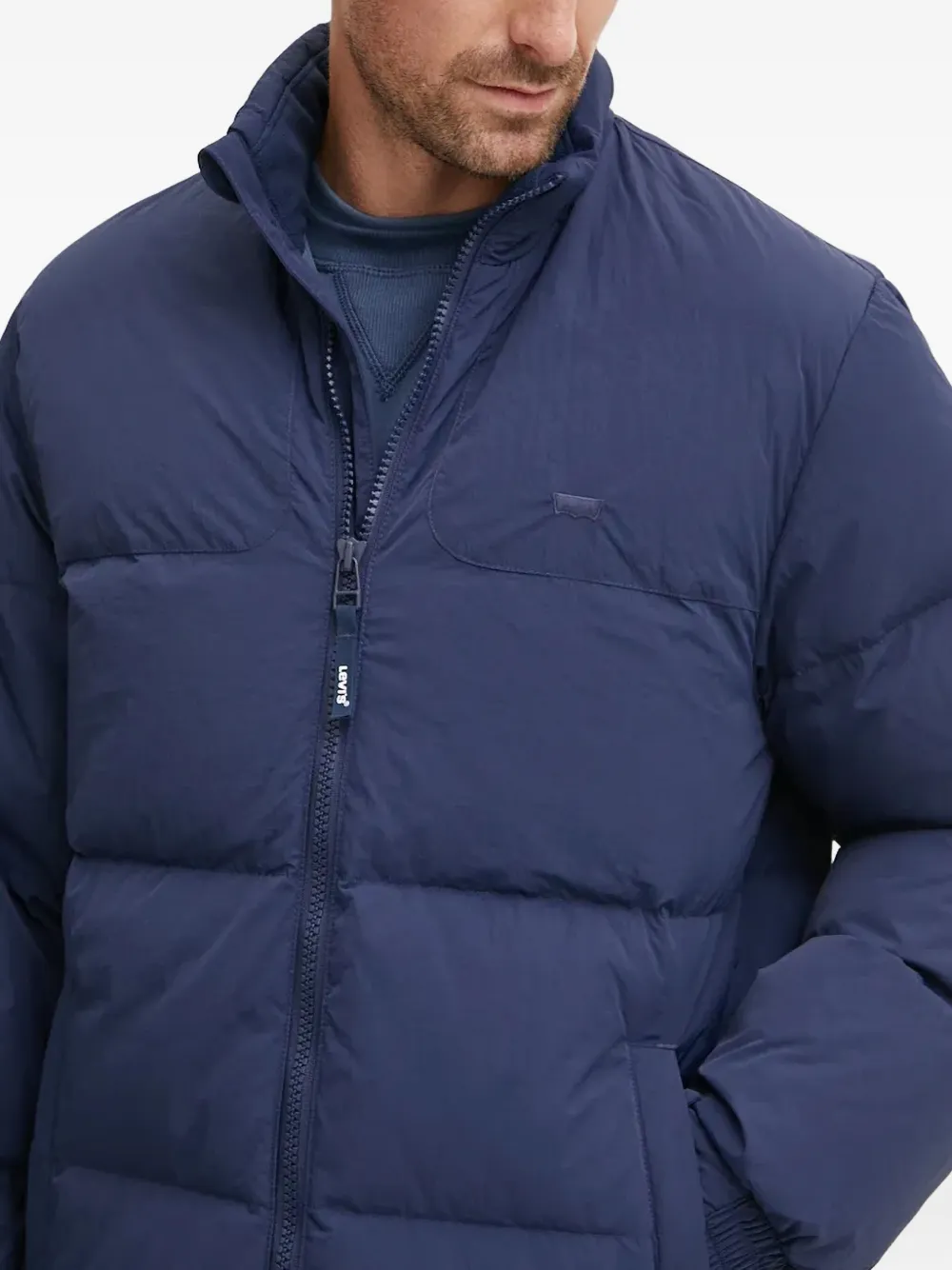 Levi's Rockridge Short Puffer Jacket In Blue