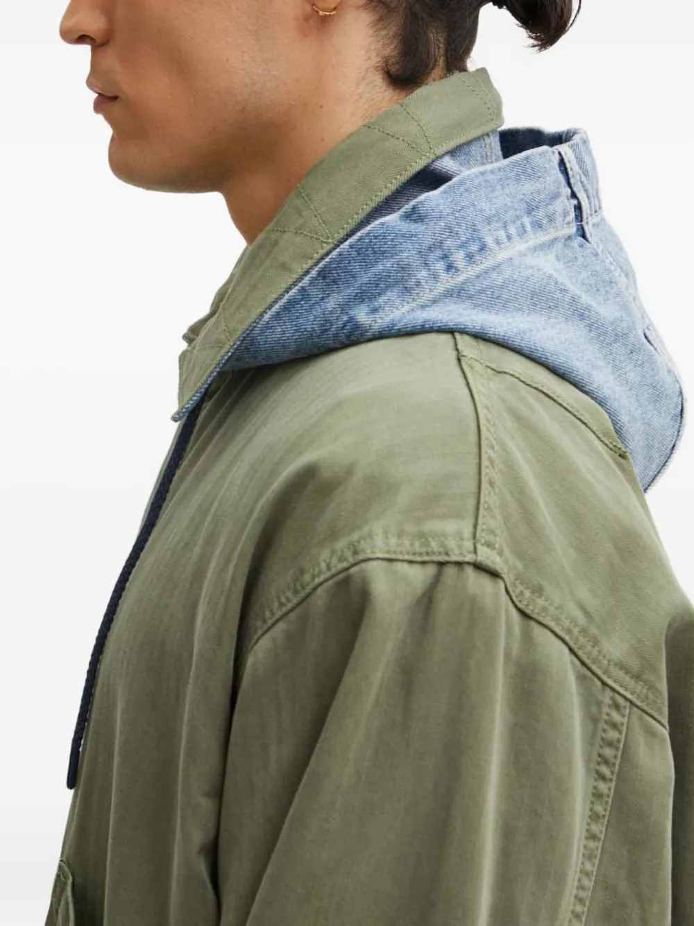 Levi's Hooded Pocket Jacket In Green
