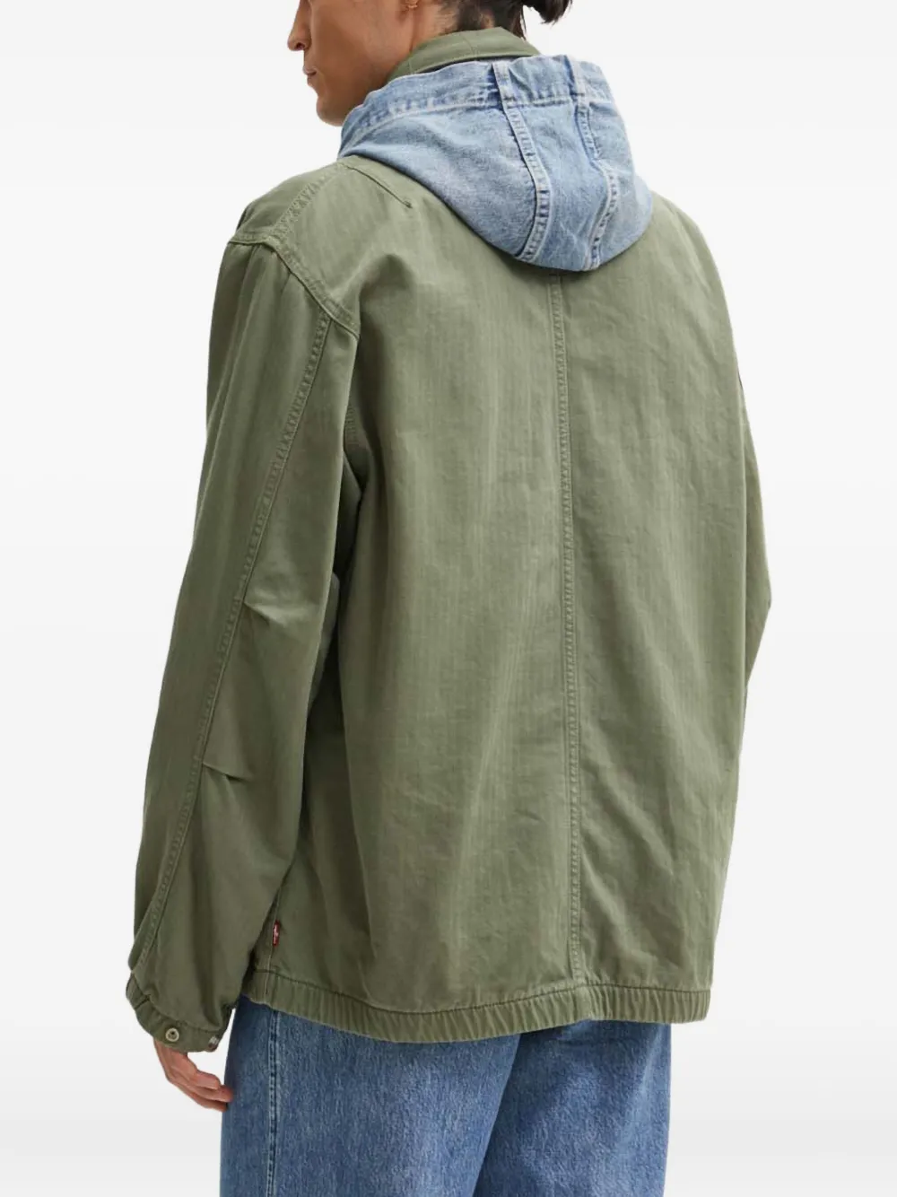 Levi's Hooded Pocket Jacket In Green