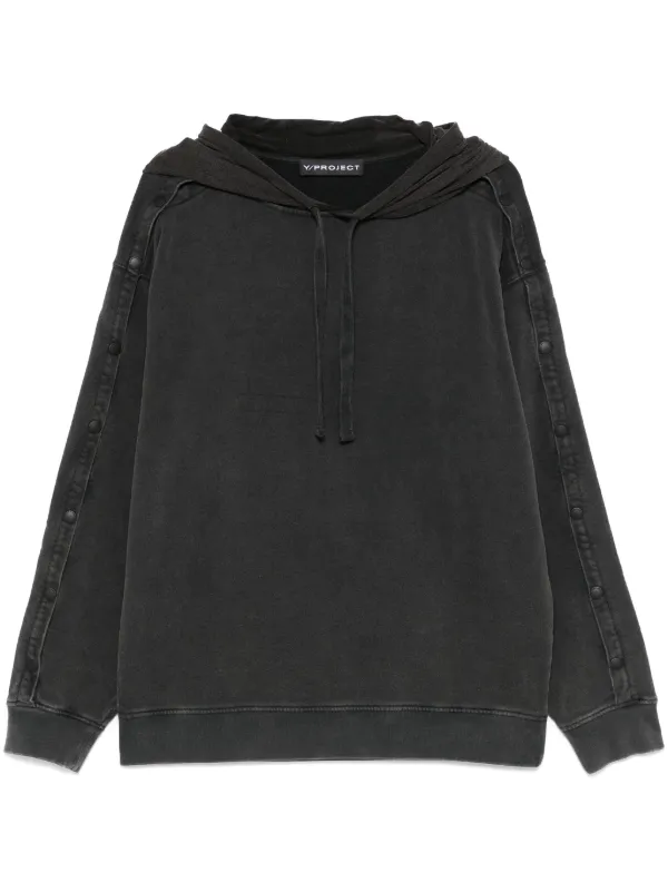 Y Project Layered Hoodie Black FARFETCH UK