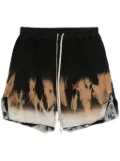 Rick Owens DRKSHDW tie-dye shorts - Black