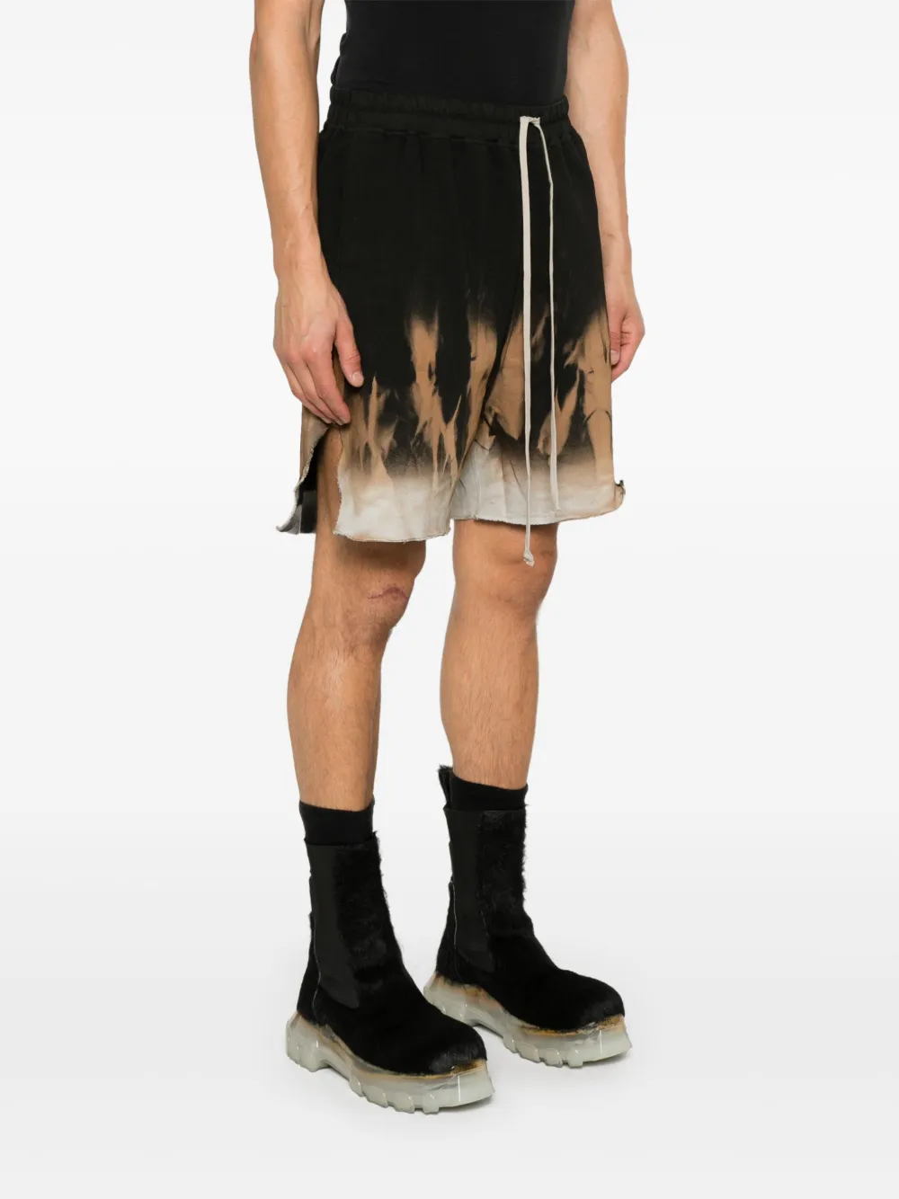 Rick Owens Drkshdw Drkshdw By Rick Owens Cotton Bermuda Shorts In Black
