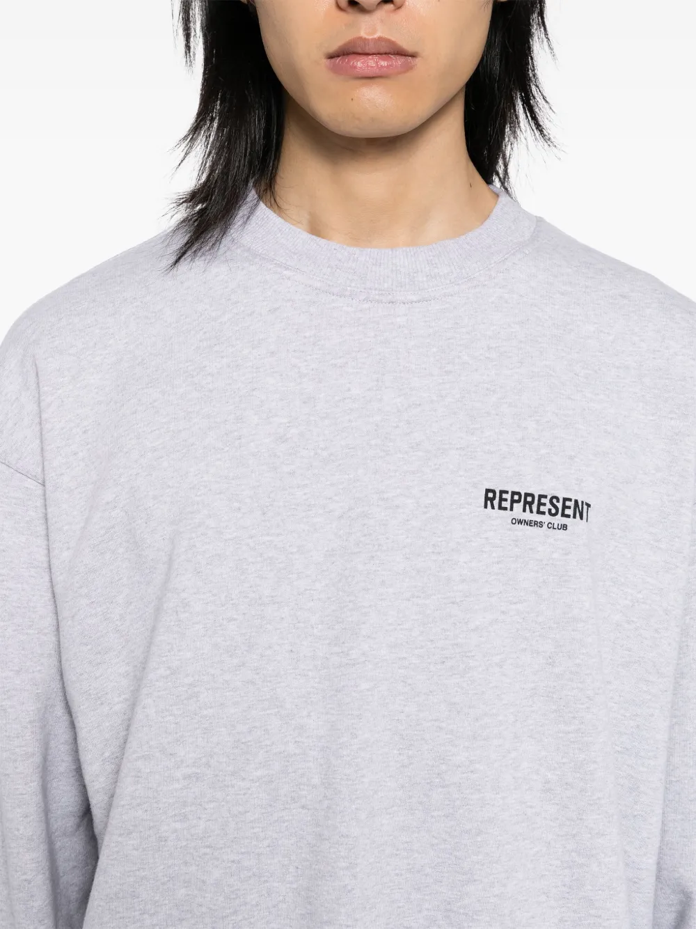 Represent Sweater met logoprint Grijs