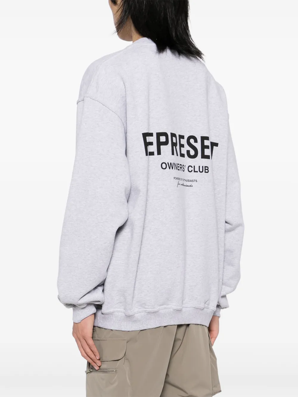 Represent Sweater met logoprint Grijs