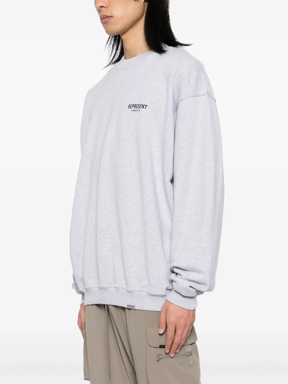 Represent Sweater met logoprint Grijs