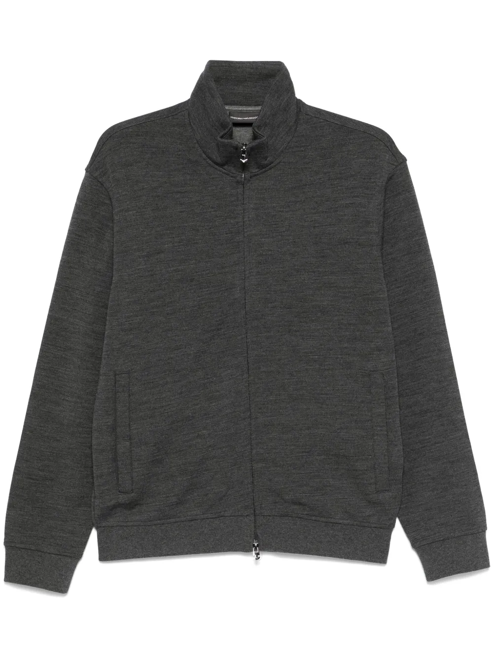 Armani zip up sweater discount