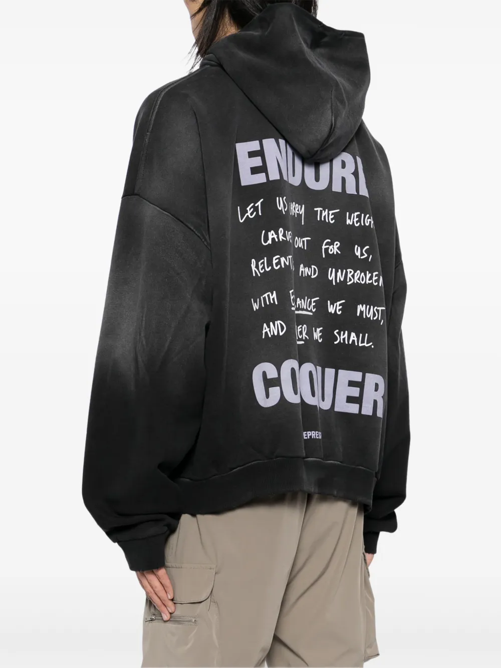 Represent Hoodie met print Zwart