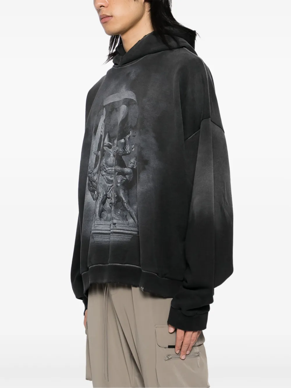 Represent Hoodie met print Zwart
