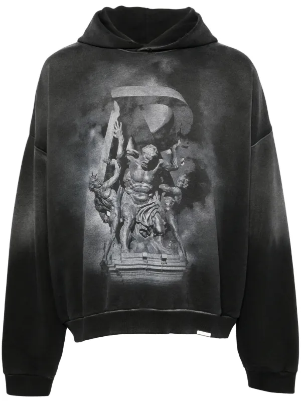 Represent graphic-printed Hoodie Black FARFETCH PH