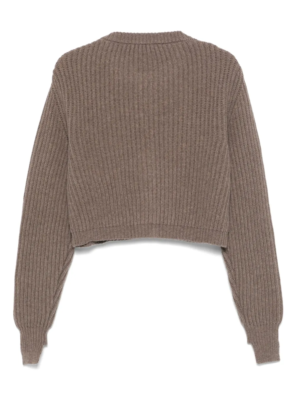 Tela Grofgeribbeld vest - Bruin