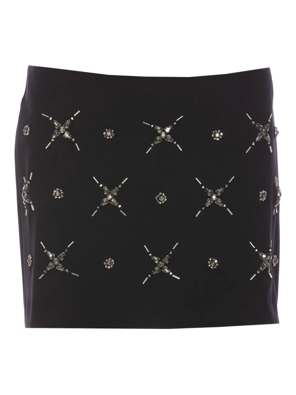 crystal-embellished mini skirt