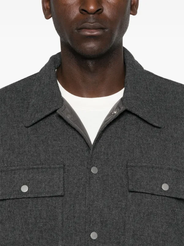 Norse Projects Hjalmer insulated jacket men Polyamide Wool Viscose Polyester L Grey