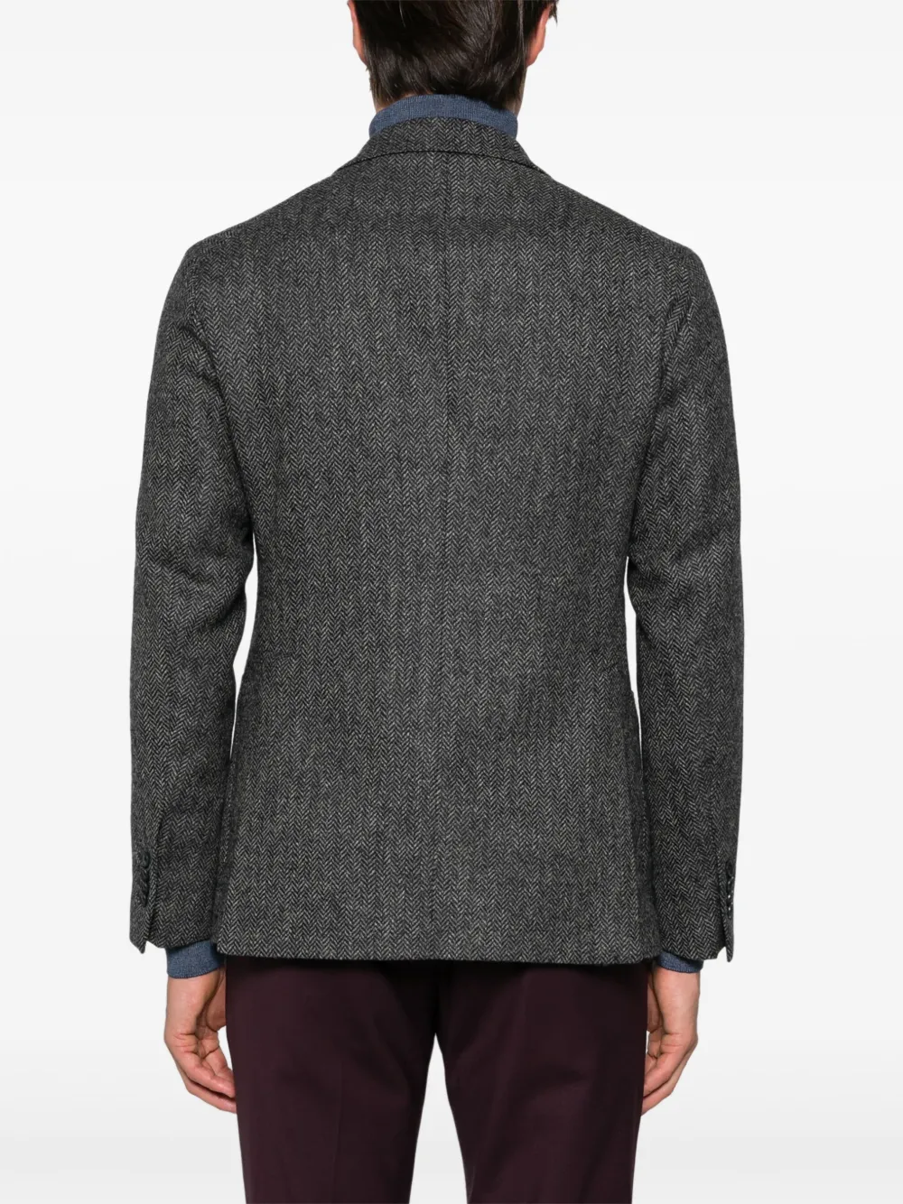 Tagliatore Blazer met visgraatpatroon Blauw