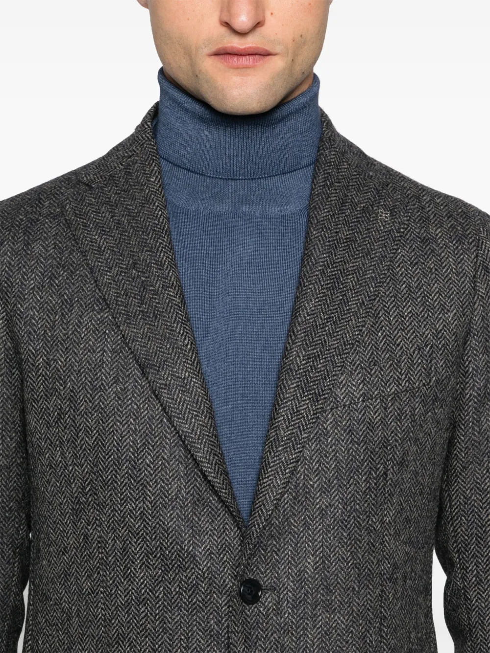 Tagliatore Blazer met visgraatpatroon Blauw