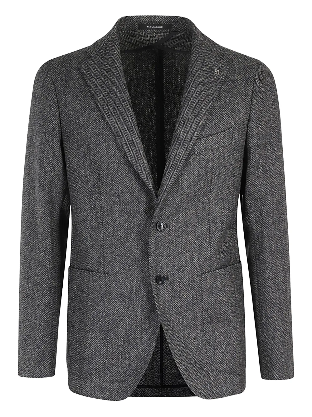 Tagliatore herringbone-pattern blazer | Blue | Image 1