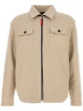 Fay fleece-texture jacket - Neutrals