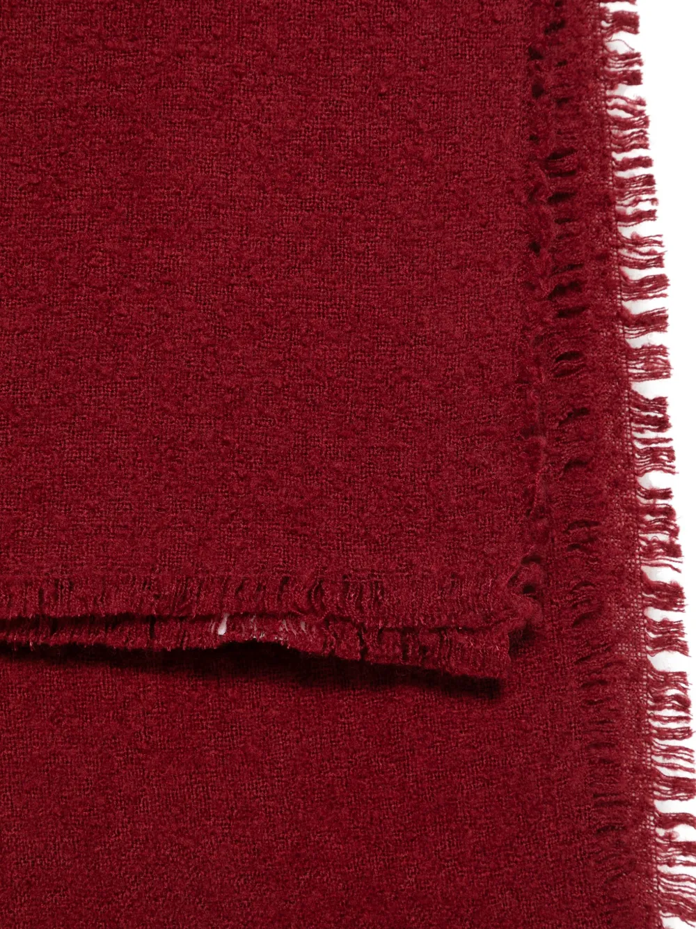 Faliero Sarti Bouclé sjaal - Rood