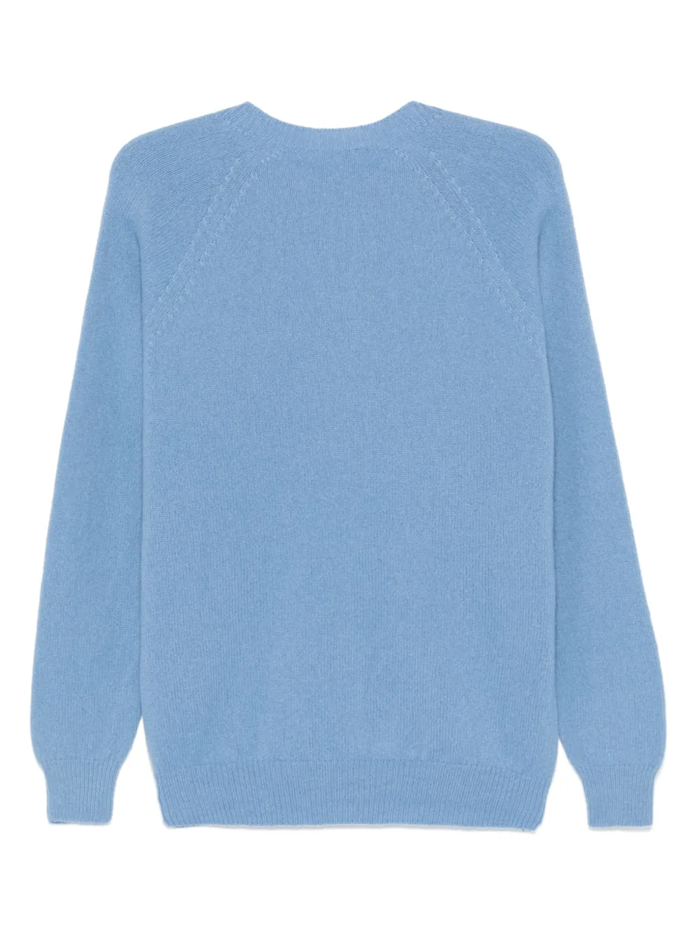 Sunspel Trui van lamswol met ronde hals - Blauw