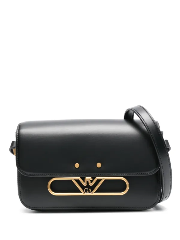 Emporio Armani Eagle logo Shoulder Bag Black FARFETCH ZA
