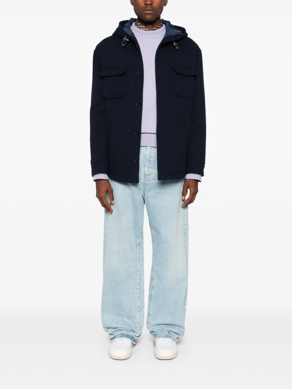 ETRO Jack met capuchon - Blauw