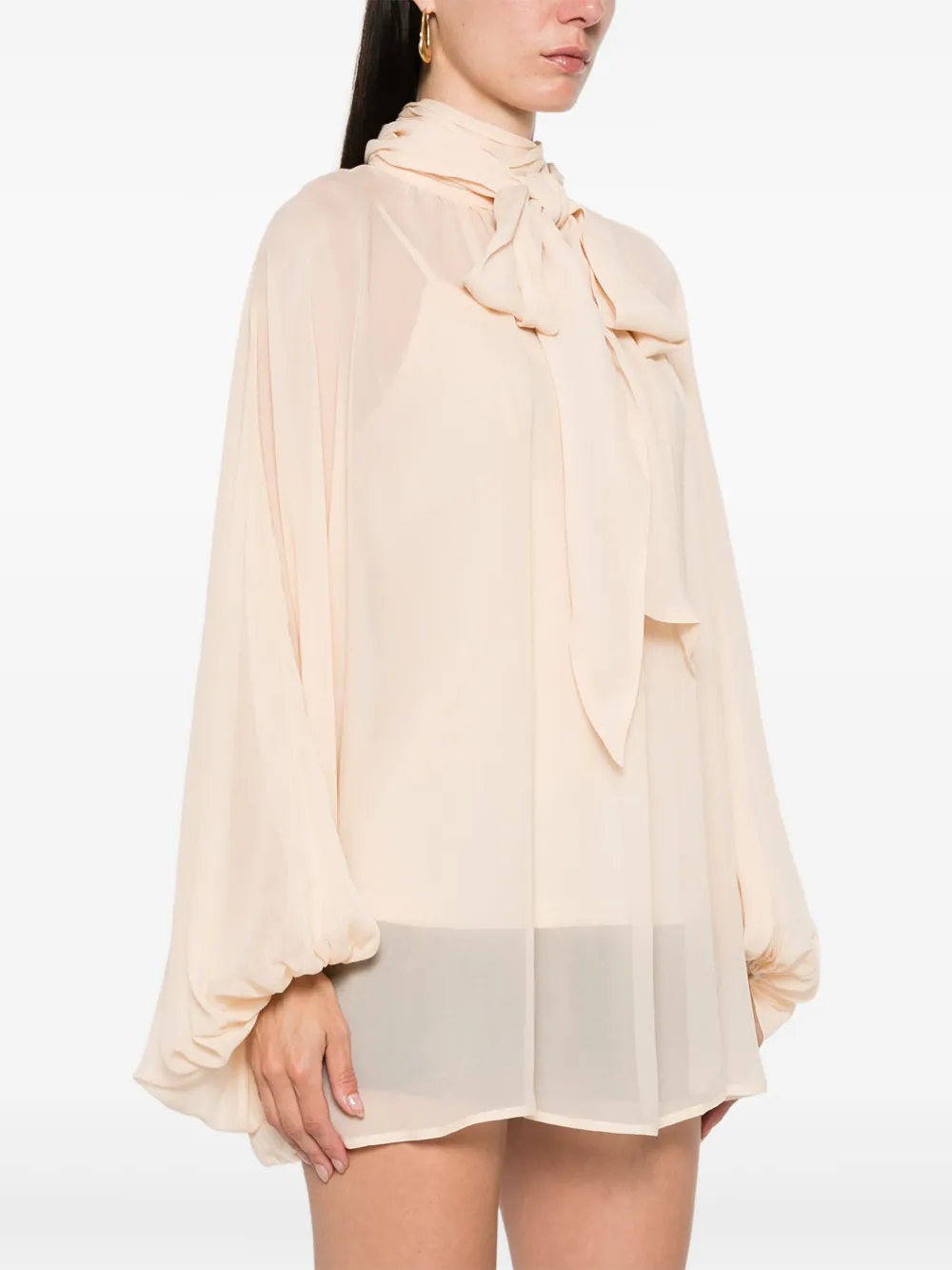 Shop Zimmermann Eden Blouse In Neutrals