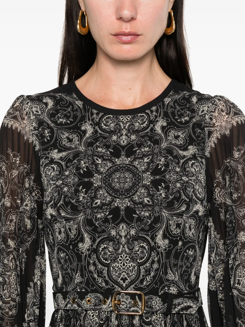 ZIMMERMANN Midi-jurk Zwart
