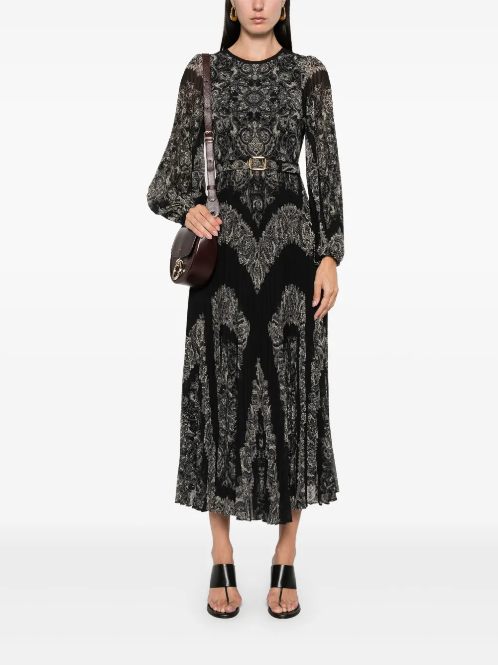 ZIMMERMANN Midi-jurk - Zwart