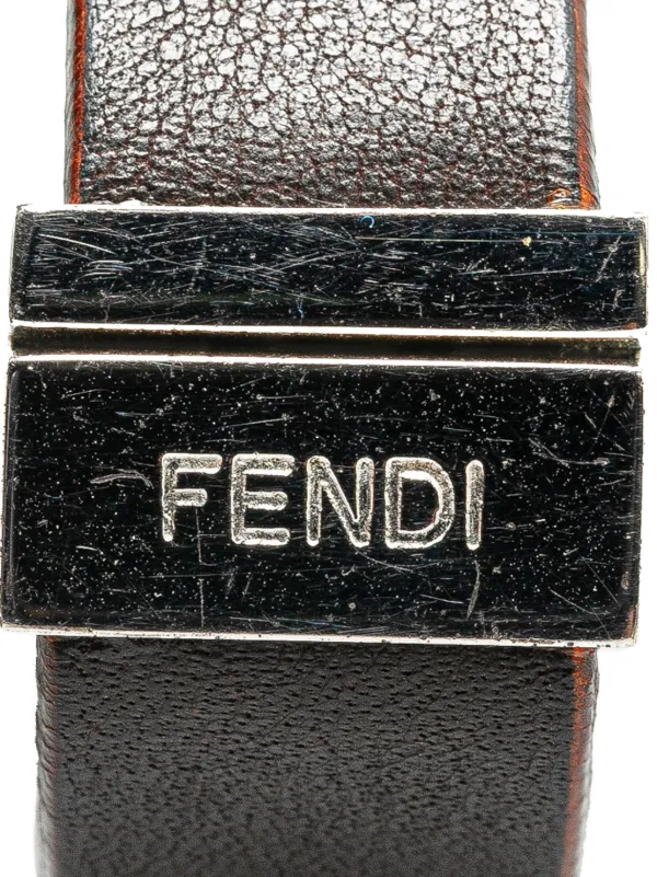 Fendi Pre-Owned 21st Century レザーブレスレット | ブラウン 