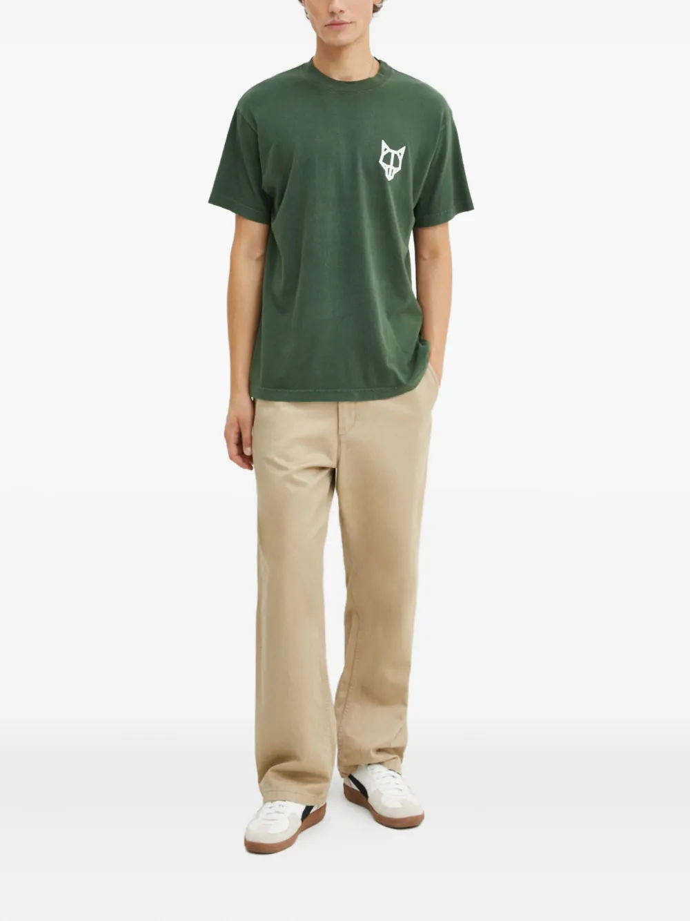 NAKED WOLFE logo-print T-shirt - Groen