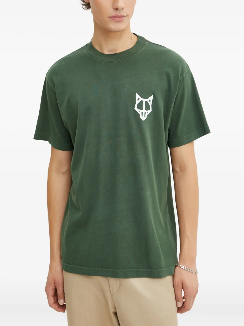 NAKED WOLFE playera con logo estampado | verde | Image 1