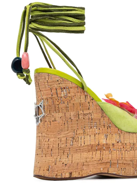 NAKED WOLFE 140mm Sunflower suede sandals SUNFLOWER - 3