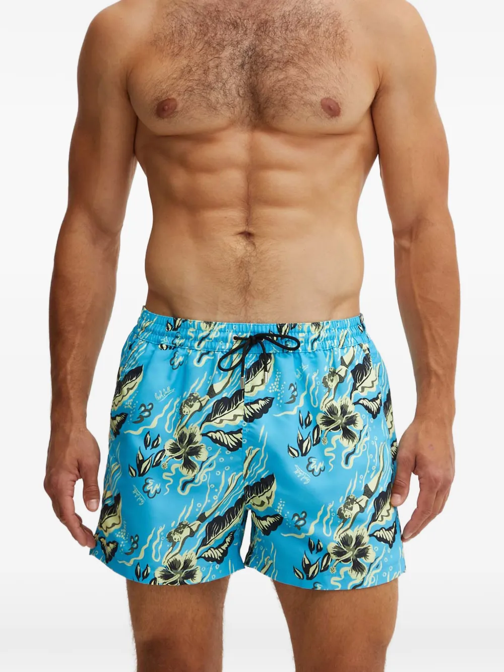 Paul Smith Hawaii zwembroek Blauw