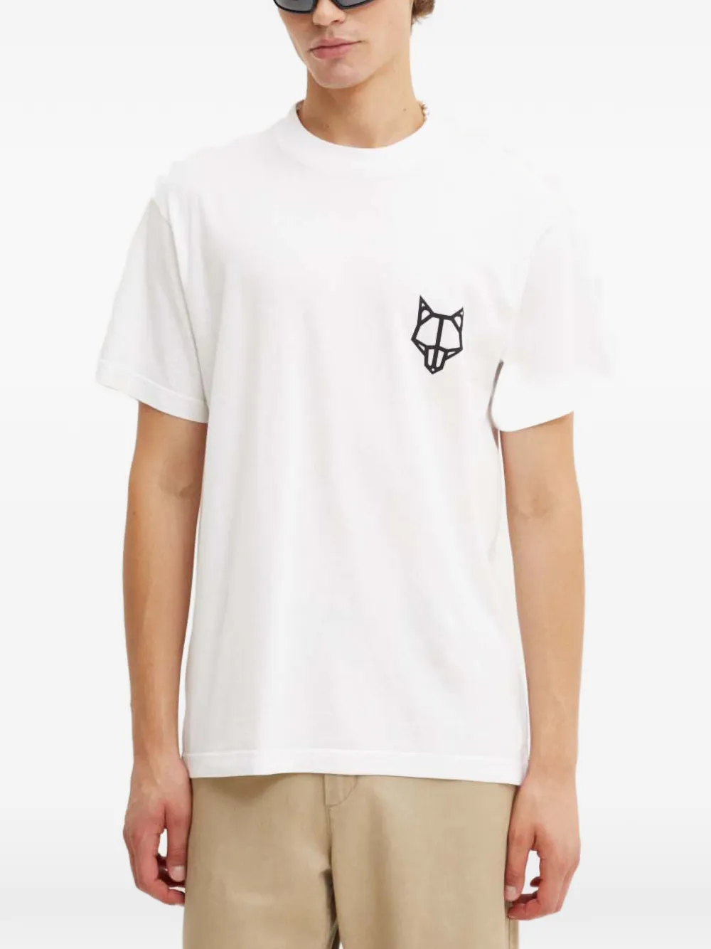 Naked Wolfe Logo-print T-shirt In White