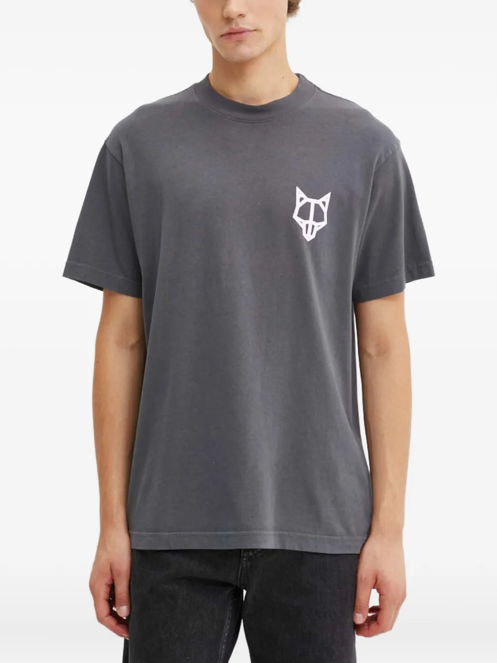 NAKED WOLFE playera con logo estampado | gris | Image 1