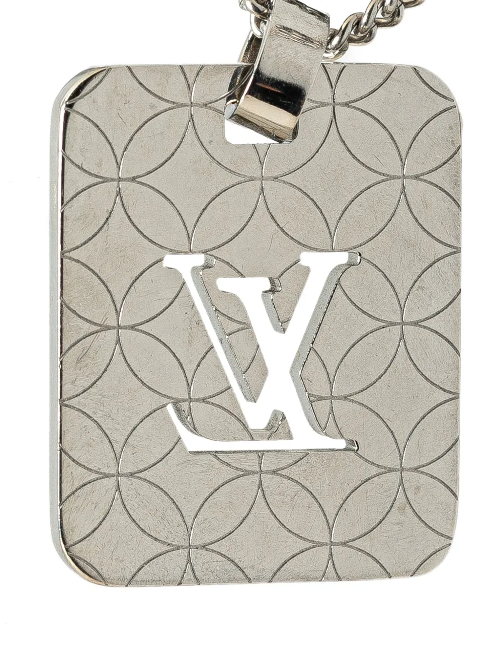 Louis Vuitton Pre-Owned 21th Century Brass Pendentif Champs Elysees costume necklace - Zilver