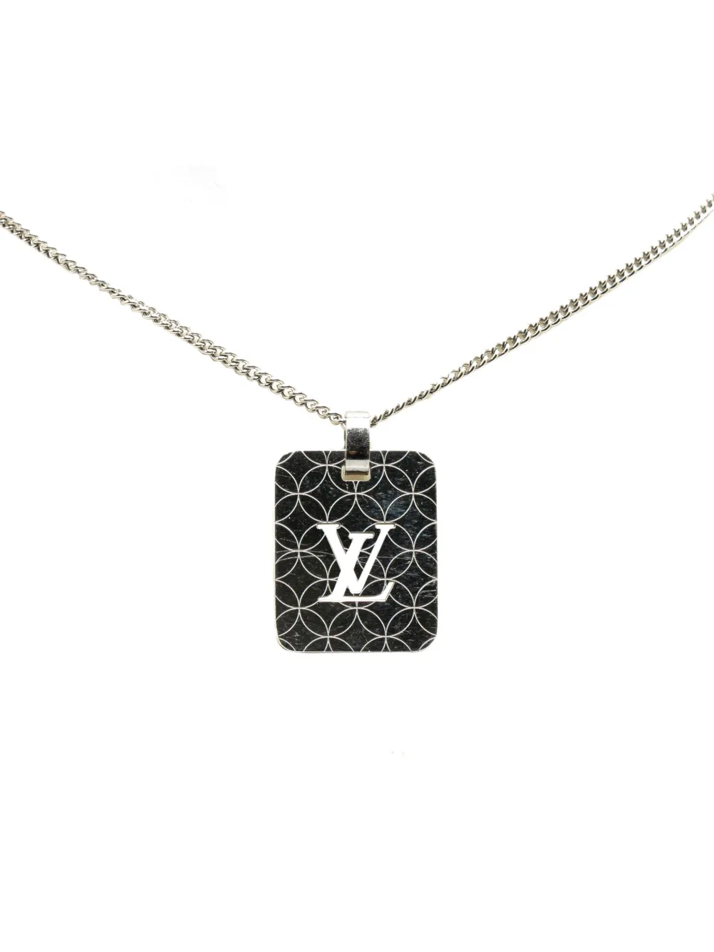 Louis Vuitton Pre-Owned 21th Century Brass Pendentif Champs Elysees Costume  Necklace | Silver | FARFETCH SG