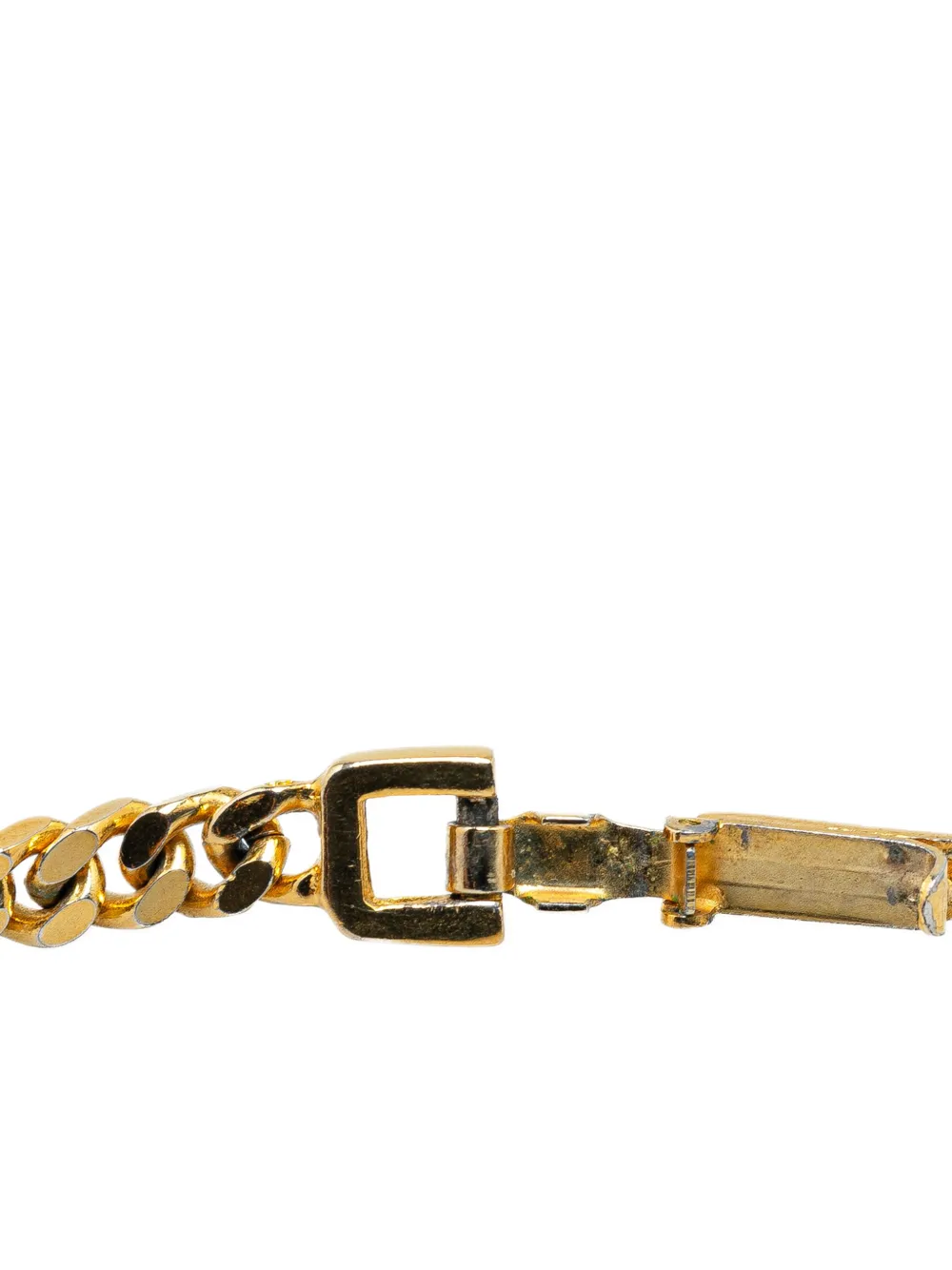 Valentino Garavani Pre-Owned 20th Century Gold Plated V costume necklace - Goud