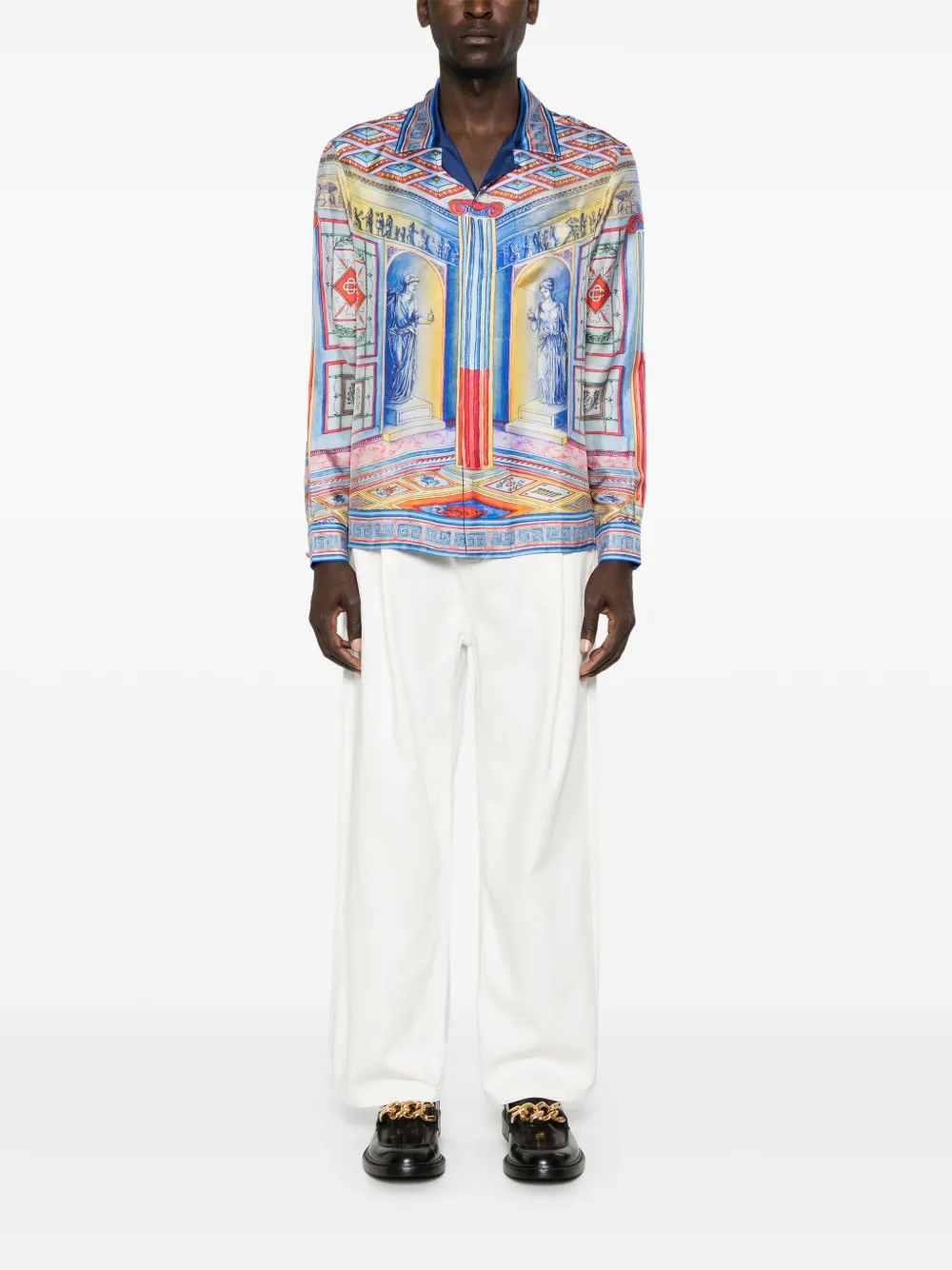 Casablanca Le Temple shirt - Blauw