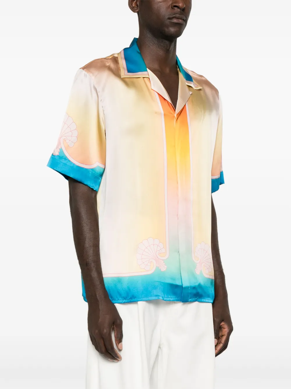 Casablanca L'Arc Coloré shirt Geel