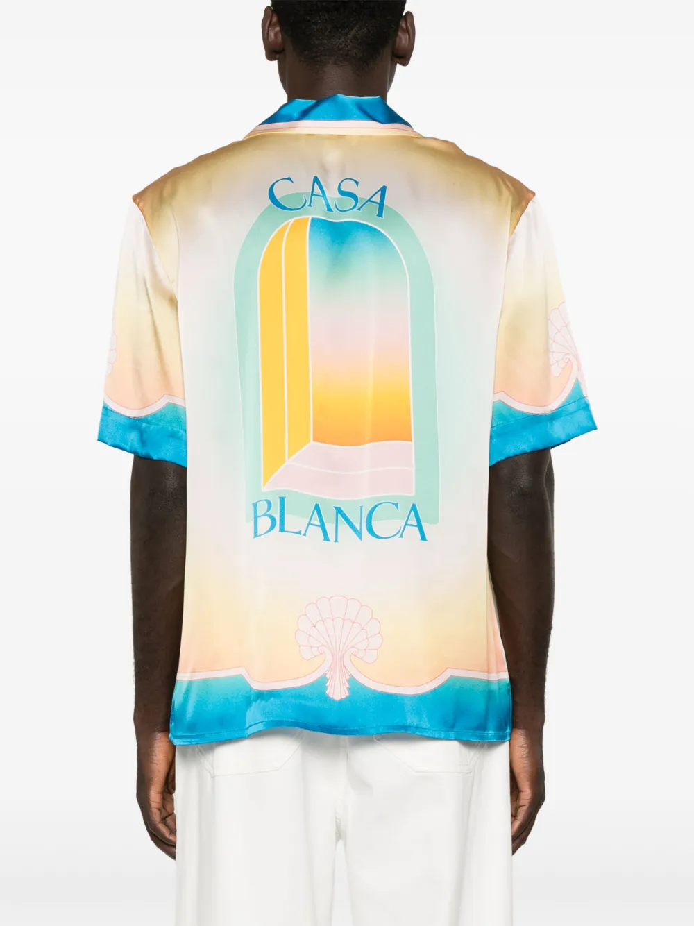 Casablanca L'Arc Coloré shirt Geel