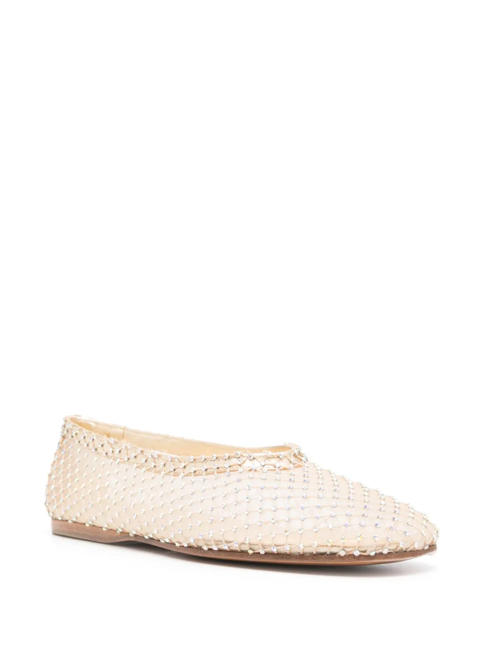 Forte Forte rhinestone-embellished mesh ballerina shoes | Image 2