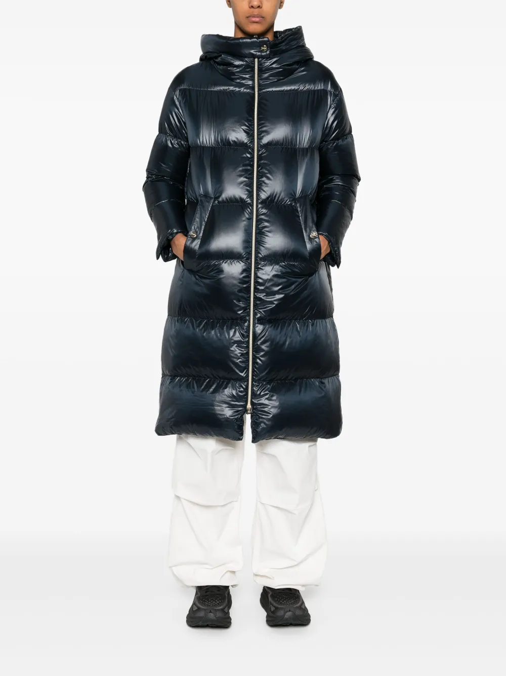 Herno Gewatteerde parka - Blauw