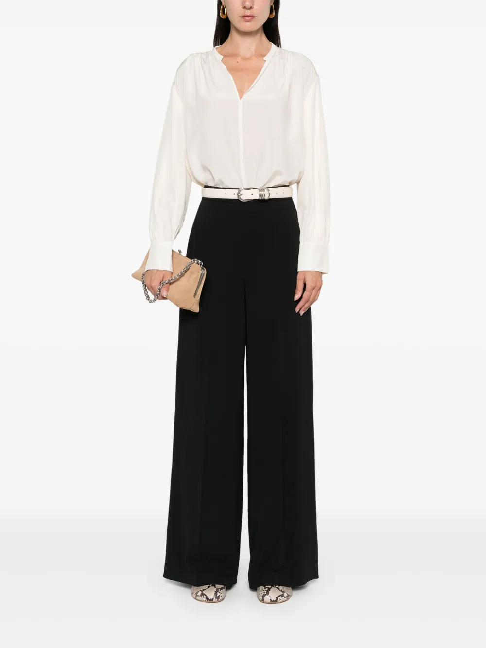 JOSEPH Alane trousers - Zwart