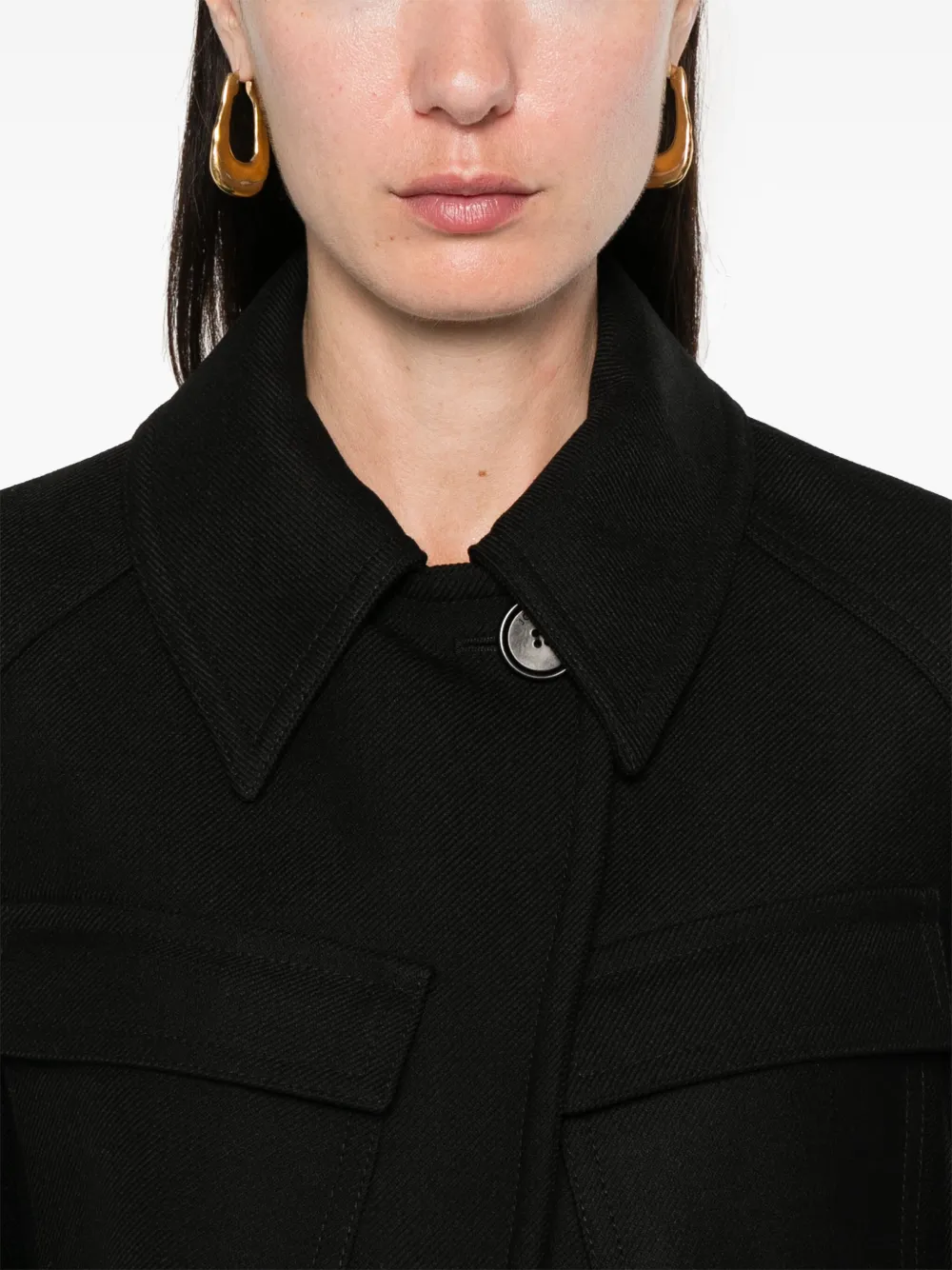 Joseph Womens Black Cranbrook Heritage Regular-fit Wool-blend Jacket In Black