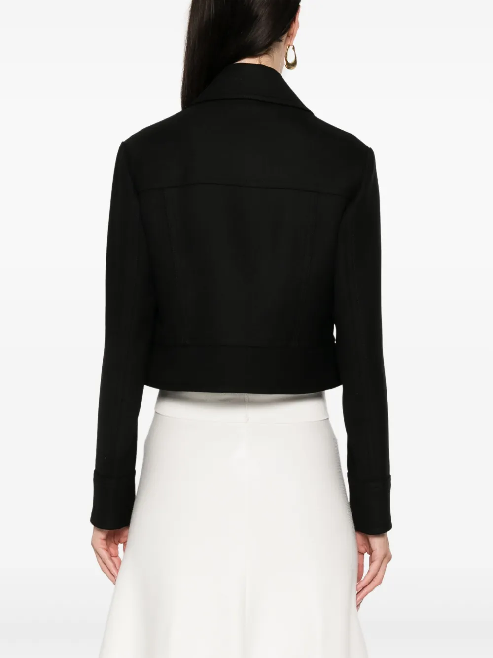 Joseph Womens Black Cranbrook Heritage Regular-fit Wool-blend Jacket In Black