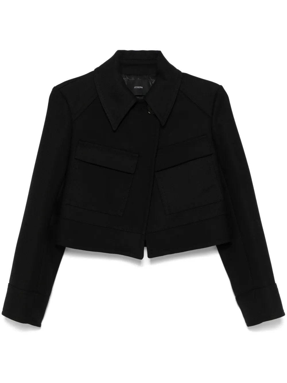 Joseph Womens Black Cranbrook Heritage Regular-fit Wool-blend Jacket In Black