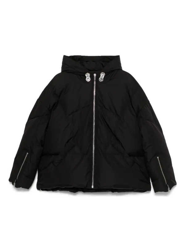 Khrisjoy Hooded Puffer Jacket Black FARFETCH BH