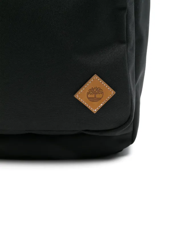 Timberland logo patch Backpack Black FARFETCH TR