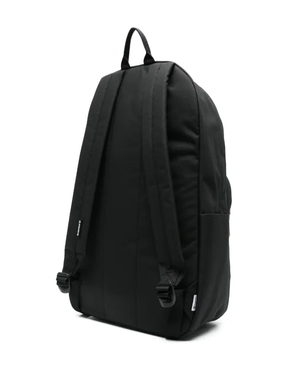 Timberland logo patch Backpack Black FARFETCH AE
