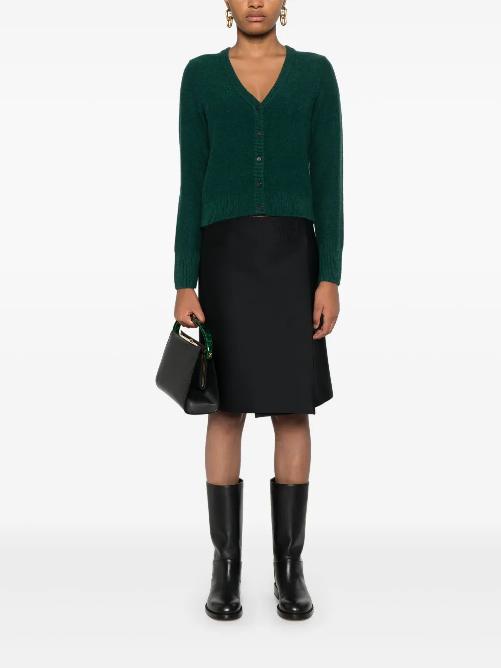 Vince Plush cardigan - Groen